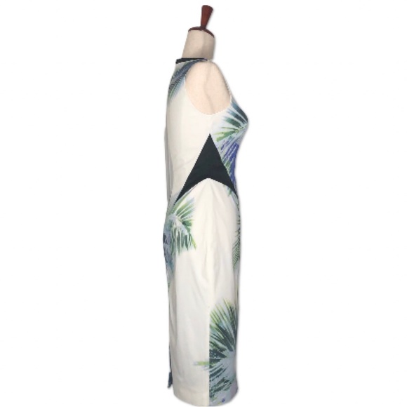 Karen Millen | Stretch Shift Dress | Tropics abstract Print | Sz 6 - Picture 4 of 12